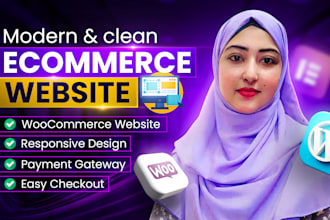 build wordpress woocommerce website or wordpress ecommerce store