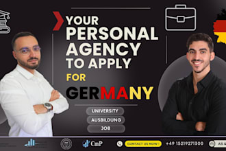 guide you with all university, ausbildung and job applications in germany