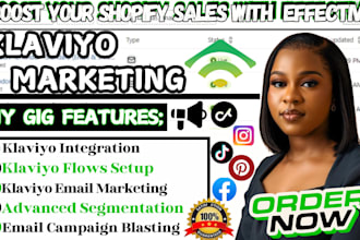 setup shopify klaviyo flows, klaviyo email marketing for shopify store