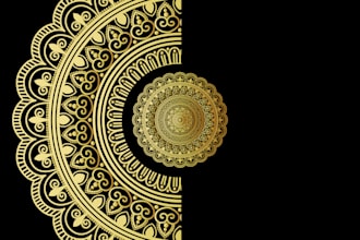 create a luxury pattern mandala logo design for you