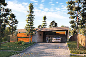 do realistic exterior 3d rendering for architecture presentation or marketing