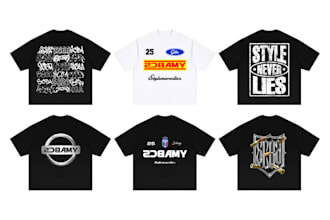 design your streetwear clothing brand tshirt, y2k, opium and more