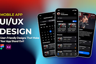 do ui ux design for mobile app design, figma app design