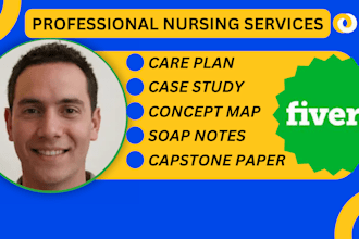 provide nursing services, care plans, soap notes, case study and concept maps