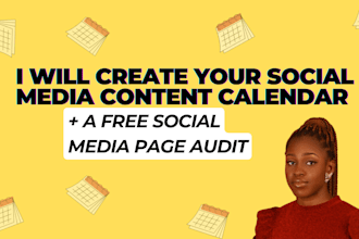 create a social media content calendar and custom posts