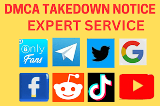 send dmca takedown notice to remove fb yt onlyfan reddit insta and etc