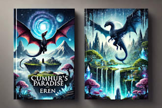 design a professional fantasy book or ebook cover
