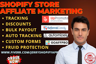 setup shopify affliate marketing goaffpro uppromote automizely shortly jaka