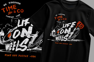 create typographic, artsy and edgy streetwear urban clothing
