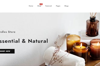 design candle website, scented candle website beard oil website hair oil website