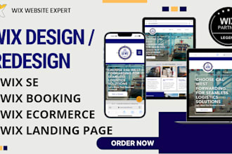 wix website design, wix website redesign and wix design, wix redesign