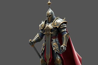 do 3d armor, 3d mask, 3d sword, 3d helmet, 3d cosplay, knight armor, 3d weapon