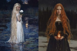 create unique ai art with a blend of ai and digital painting
