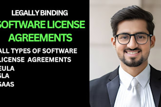draft software license agreements eula, saas and sla