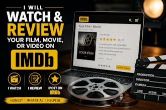 watch and review your film, movie, or video on imdb