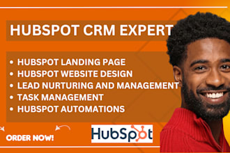 do landing page, website, lead nurturing, lead or task management on hubspot crm