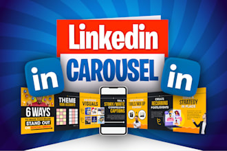 make branded linkedin carousel post design