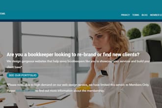 build accounting website finance website tax website bookkeeping website