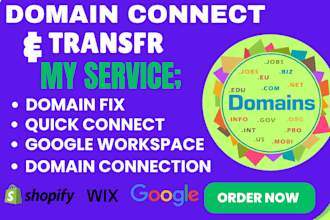 quickly, connect domain, google workspace, gsuite, shopify, wordpress, wix
