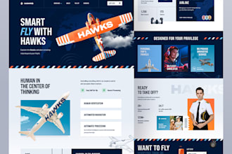 develop responsive airline booking website, flight booking website, ticket web