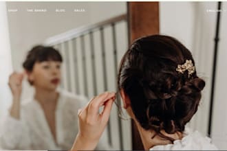 create a beauty and hair extension website on shopify or wix
