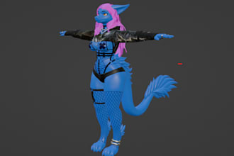 create vrc avatar, furry avatar, vrchat avatar, fursona for pc and quest