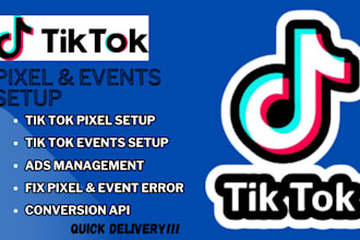 setup pinterest tag, tiktok pixel event API for conversion tracking