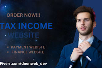 tax website finance website income tax tax leads tax landing page website