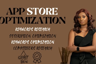 guarantee app store optimization, do aso ranking and optimize keywords research