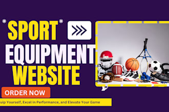 design sport equipment store sport equipment lessing website equip dropshipping