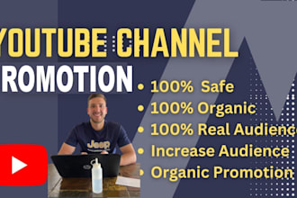 do organic youtube channel promotion for monetization