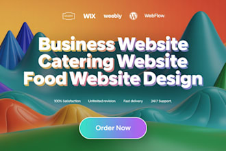 design fast, modern and mobile friendly restaurant, bakery, and catering website