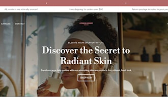 design skincare shopify store cosmetics store beauty website skincare website