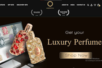 design perfume website cologne shopify store fragrance scent dropshipping