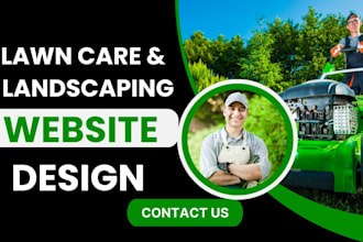 build lawn care website landscaping website sales funnel landing page