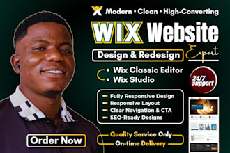 do wix website redesign, wix website design and website design, development, SEO
