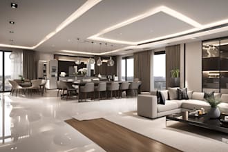 unreal 3d render ikea,airbnb apartment interior for home,clinic interior design