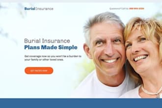 design auto insurance website final expense, life insurance website
