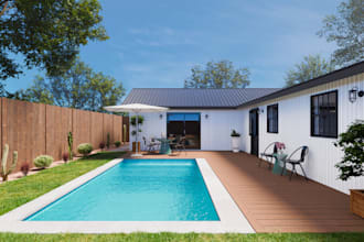 remodel exit house, home landscape, color 3d house,2d to 3d floor plan, renovate