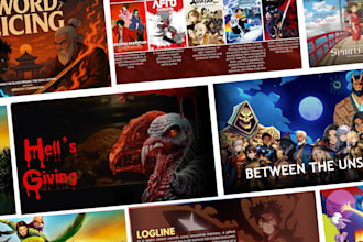 design pitch deck for your film, animes, movie, and TV in  just 24 hrs