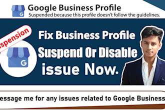fix google business profile suspend or disabled  suspension issue