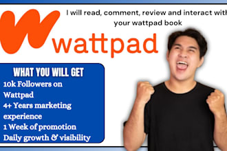 read, promote and review your story, book, novel, wattpad booktok promotion