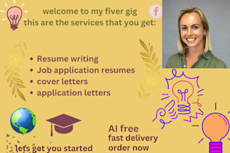 write and upgrade your resume, cv, cover letter