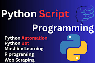 python programming machine learning python bot r java automation scraping script