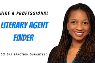 help you find best literary agent,write query letter, book proposal and critique