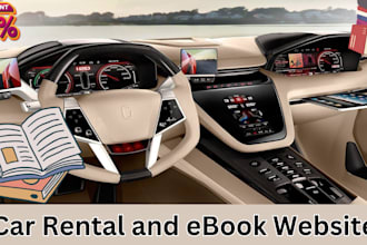 create car rental website booking and author ebook website