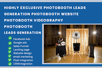 generate photobooth leads videography photobooth leads photobooth website