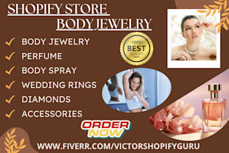 design body jewelry perfume body spray fragrance tattoo shopify store website