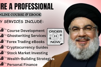 be your ebook course writer on forex trading, stock market, crypto, investing