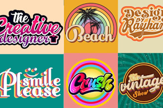 design 3d 70s 90s retro vintage typography for t shirt and logo